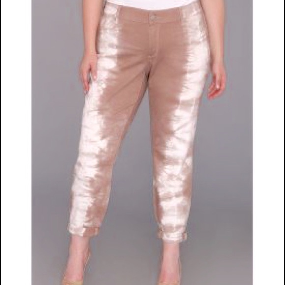 DKNY, NWT Tie Dye, Denim Jegging, Hippie Trail, Jeans, 16W, Plus - Picture 3 of 15